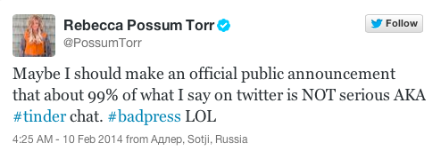 Possum Tweet