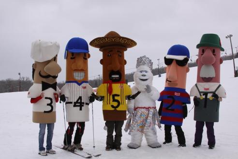 Wilmot Mountain's Freddi the Yeti and the Klement's Sausage Racers